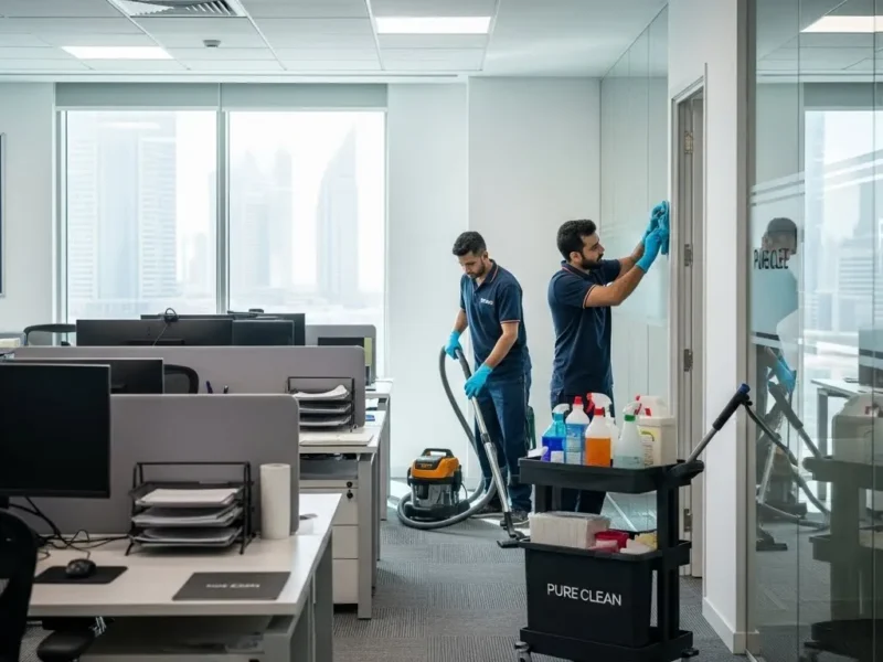 خدمات تنظيف مكاتب في الشارقة | بيئة عمل احترافية | بيور كلين Image fx 2025 11 29T134106.208