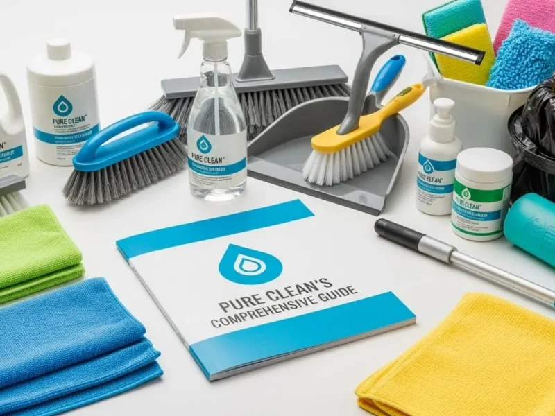 أفضل أدوات ومواد التنظيف الاحترافية: دليل بيور كلين الشامل Image fx 2025 11 29T143828.200