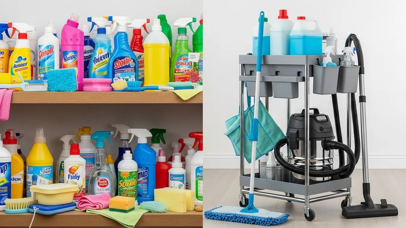 أفضل أدوات ومواد التنظيف الاحترافية: دليل بيور كلين الشامل Image fx 2025 11 29T144007.120